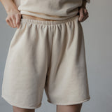 Palm Springs - Sweat Shorts Raw Edge Chai