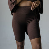 Beverly Hills Biker Set Shorts Cocoa